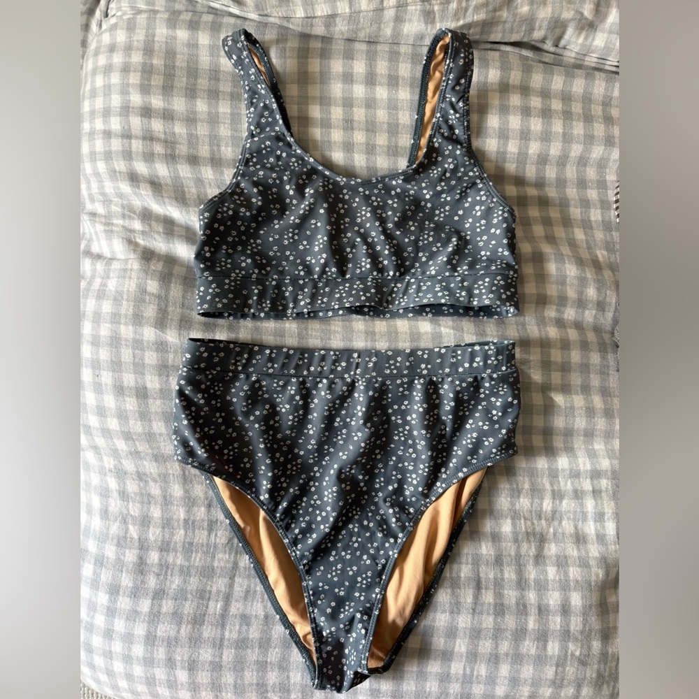 Blue Floral Geode Bikini Set - Picture 3 of 4